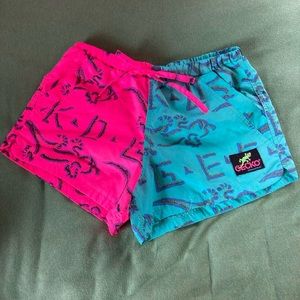 Gecko Hawaii Retro Split Board Shorts